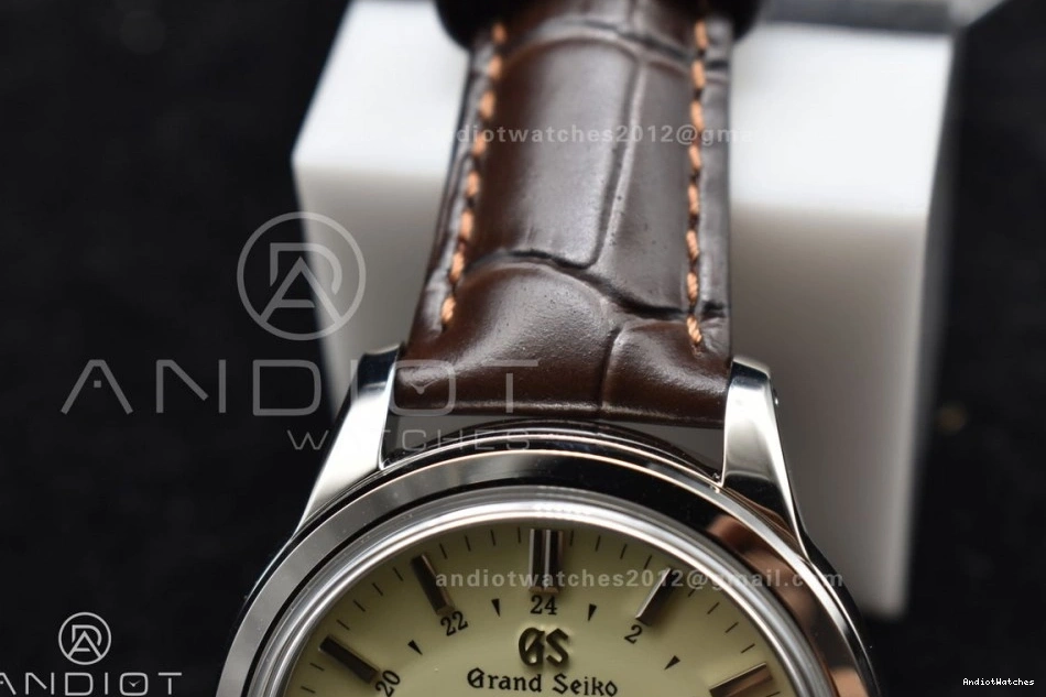886 Leather Strap GSF 1:1 GMT Seiko NH Elegance Dial on SS Grand Brown Best Cream Reliable Edition 0710